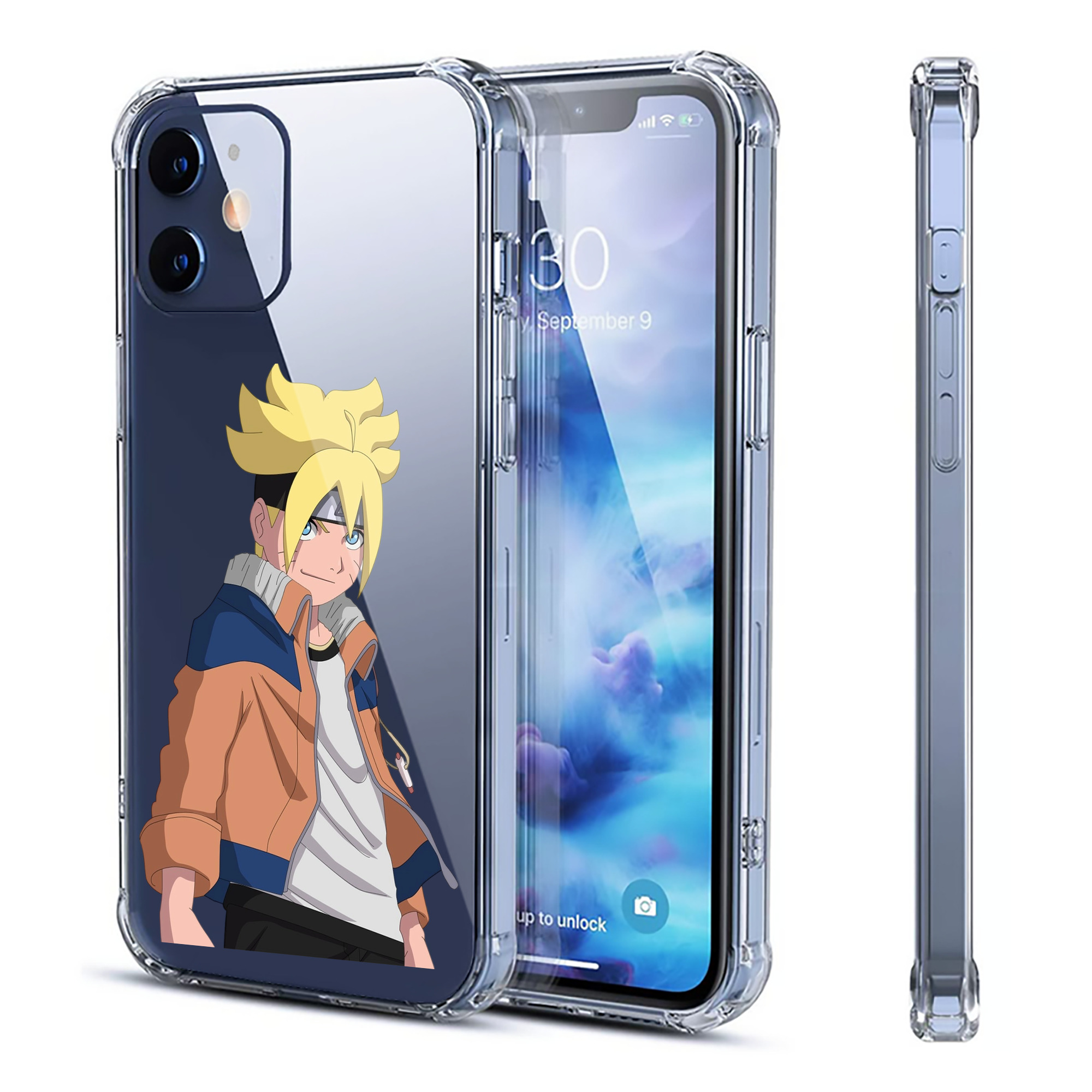 （画像用） NARUTO -ナルト- うずまき ナルト Uzumaki Naruto 【iPhone 12シリーズ対応】透明スマホケース（クリアソフトケース）